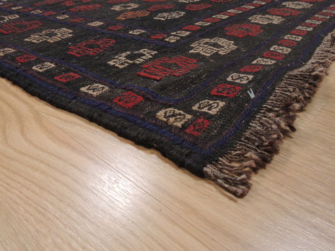 Kilim Blue Square Flat Woven 39 X 41 Area Rug 100-110646 Image 5