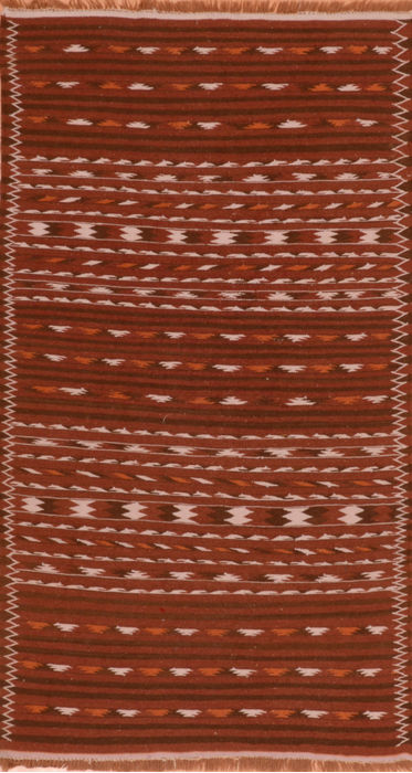 Kilim Brown Flat Woven 37 X 64 Area Rug 100-110647 Image 0
