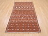 Kilim Brown Flat Woven 37 X 64 Area Rug 100-110647 Thumb 1