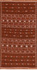Kilim Brown Flat Woven 37 X 64 Area Rug 100-110647 Thumb 0