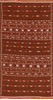 Kilim Brown Flat Woven 37 X 64  Area Rug 100-110647 Thumb 0