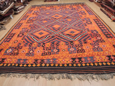 Kilim Red Flat Woven 98 X 153 Area Rug 100-110650 Image 1