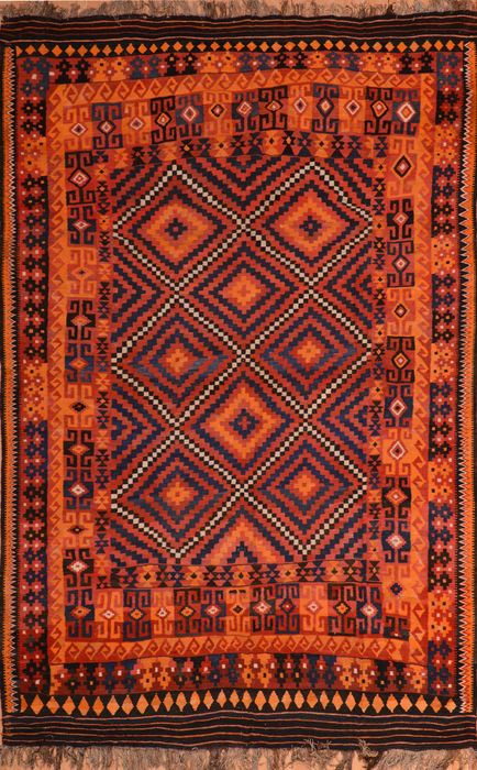 Kilim Red Flat Woven 98 X 153 Area Rug 100-110650 Image 0