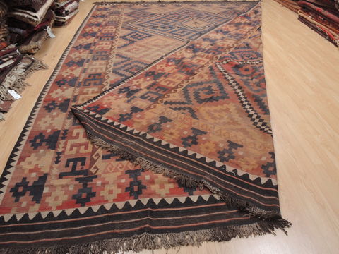 Kilim Brown Flat Woven 104 X 153 Area Rug 100-110651 Image 7