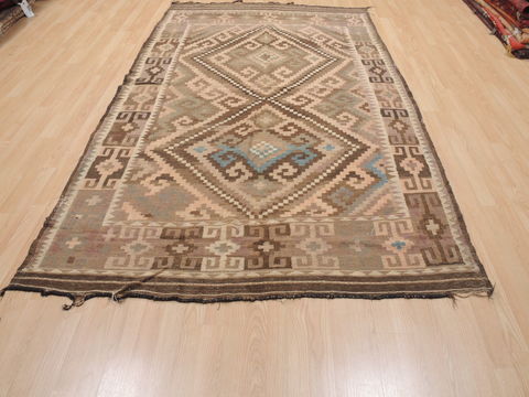 Kilim Brown Flat Woven 58 X 100 Area Rug 100-110653 Image 1