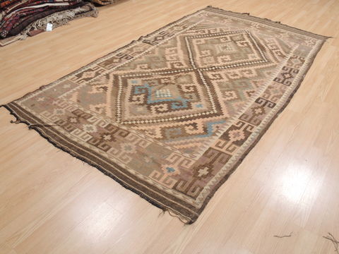 Kilim Brown Flat Woven 58 X 100 Area Rug 100-110653 Image 2