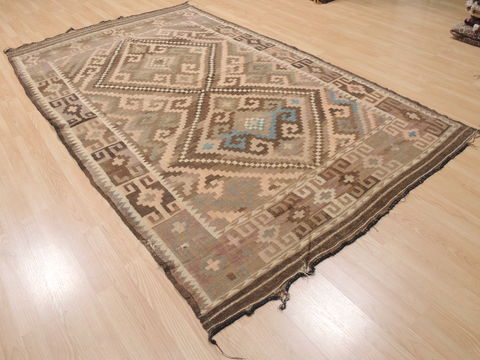 Kilim Brown Flat Woven 58 X 100 Area Rug 100-110653 Image 3
