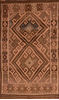 Kilim Brown Flat Woven 58 X 100  Area Rug 100-110653 Thumb 0