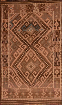 Kilim Brown Flat Woven 5'8" X 10'0"  Area Rug 100-110653