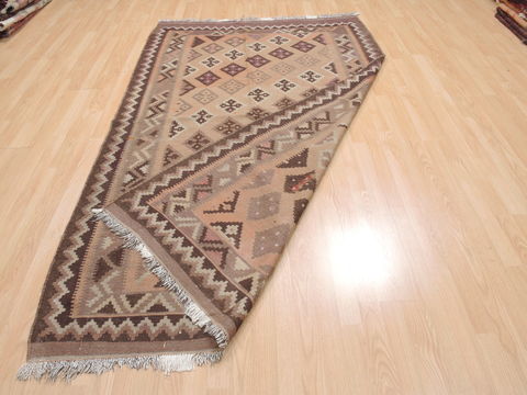 Kilim Brown Flat Woven 50 X 85 Area Rug 100-110654 Image 5