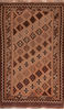 Kilim Brown Flat Woven 50 X 85 Area Rug 100-110654 Thumb 0