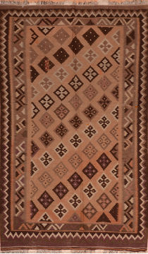 Kilim Brown Flat Woven 5'0" X 8'5"  Area Rug 100-110654