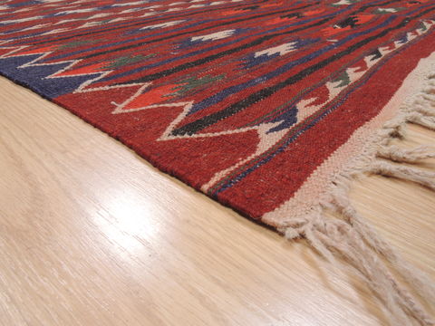 Kilim Red Runner Flat Woven 47 X 96 Area Rug 100-110656 Image 4