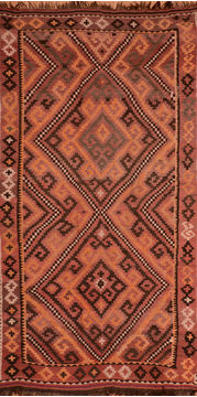 Kilim Red Flat Woven 6'10" X 14'3"  Area Rug 100-110659