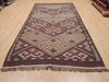 Kilim Brown Runner Flat Woven 54 X 108  Area Rug 100-110660 Thumb 1