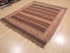 Kilim Brown Flat Woven 65 X 79 Area Rug 100-110661 Thumb 2
