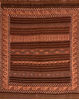 Kilim Brown Flat Woven 65 X 79 Area Rug 100-110661 Thumb 0