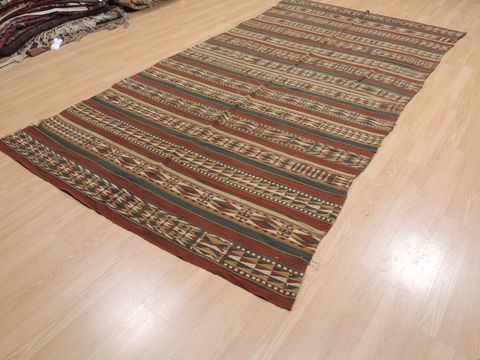 Kilim Green Flat Woven 54 X 75 Area Rug 100-110662 Image 2