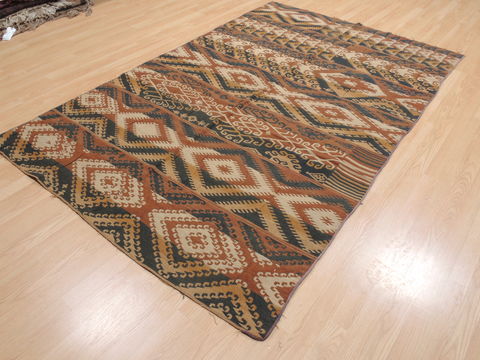 Kilim Brown Flat Woven 52 X 83 Area Rug 100-110663 Image 2
