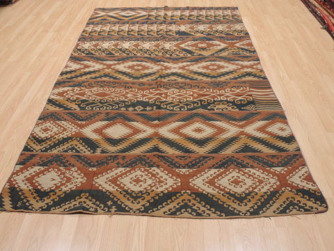Kilim Brown Flat Woven 52 X 83 Area Rug 100-110663 Image 3