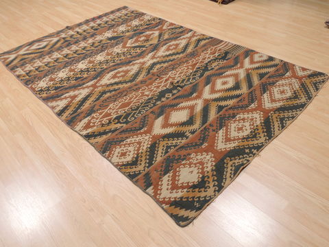 Kilim Brown Flat Woven 52 X 83 Area Rug 100-110663 Image 4