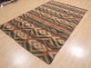 Kilim Brown Flat Woven 52 X 83 Area Rug 100-110663 Thumb 2