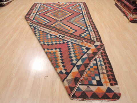 Kilim Red Flat Woven 56 X 107  Area Rug 100-110664 Image 5