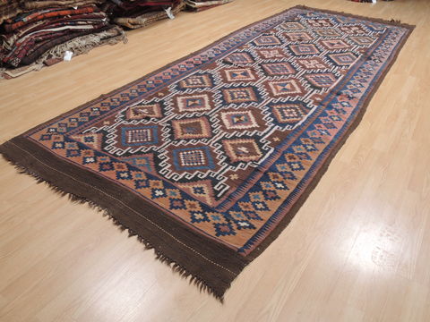 Kilim Blue Flat Woven 58 X 158 Area Rug 100-110665 Image 2