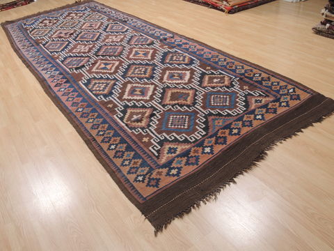 Kilim Blue Flat Woven 58 X 158 Area Rug 100-110665 Image 3