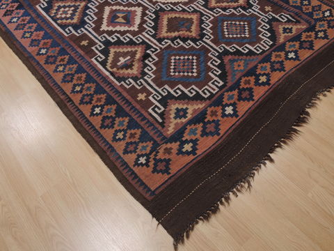 Kilim Blue Flat Woven 58 X 158 Area Rug 100-110665 Image 4