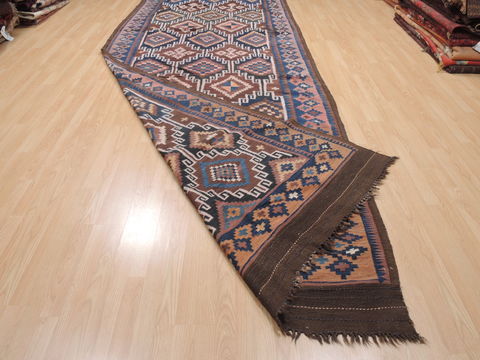 Kilim Blue Flat Woven 58 X 158 Area Rug 100-110665 Image 6