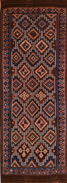 Kilim Blue Flat Woven 58 X 158 Area Rug 100-110665 Image 0