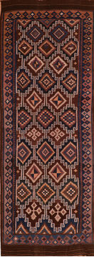 Kilim Blue Flat Woven 5'8" X 15'8"  Area Rug 100-110665