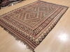 Kilim Brown Flat Woven 69 X 97 Area Rug 100-110669 Thumb 2