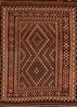 Kilim Brown Flat Woven 69 X 97  Area Rug 100-110669 Thumb 0