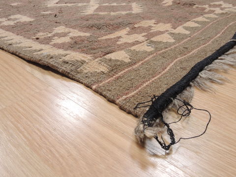 Kilim Brown Flat Woven 67 X 88 Area Rug 100-110670 Image 5