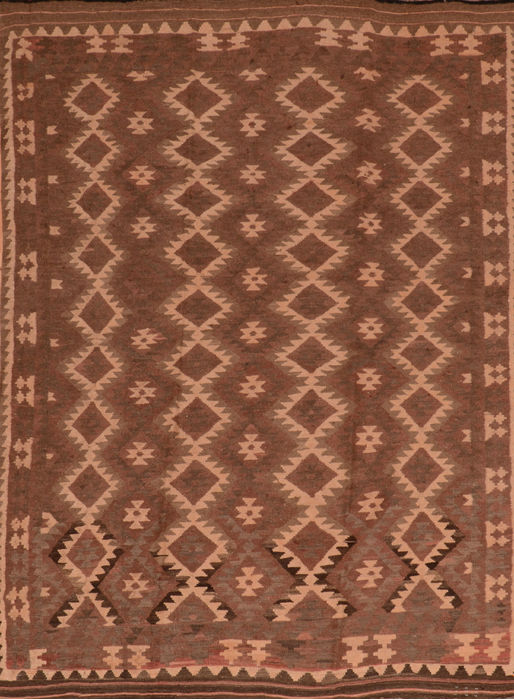 Kilim Brown Flat Woven 67 X 88 Area Rug 100-110670 Image 0