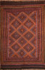 Kilim Red Flat Woven 105 X 150 Area Rug 100-110671 Thumb 0