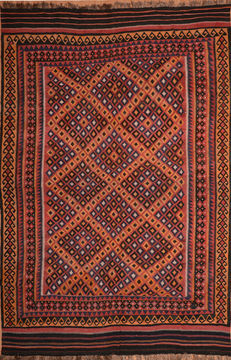 Kilim Red Flat Woven 10'5" X 15'0"  Area Rug 100-110671