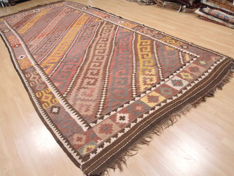 Kilim Orange Flat Woven 611 X 157 Area Rug 100-110672 Image 4