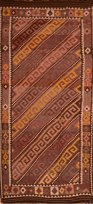 Kilim Orange Flat Woven 611 X 157 Area Rug 100-110672 Image 0