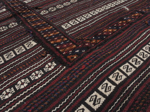 Kilim Brown Flat Woven 39 X 49 Area Rug 100-110675 Image 5