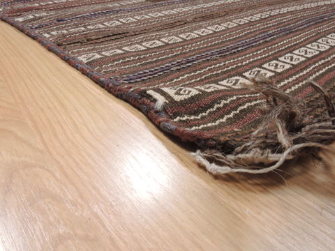 Kilim Brown Flat Woven 41 X 52 Area Rug 100-110676 Image 4