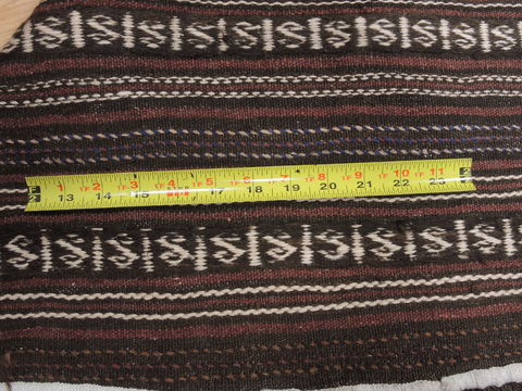 Kilim Brown Flat Woven 41 X 52 Area Rug 100-110676 Image 6