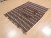 Kilim Brown Flat Woven 41 X 52 Area Rug 100-110676 Thumb 2