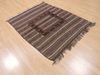 Kilim Brown Flat Woven 41 X 52 Area Rug 100-110676 Thumb 3