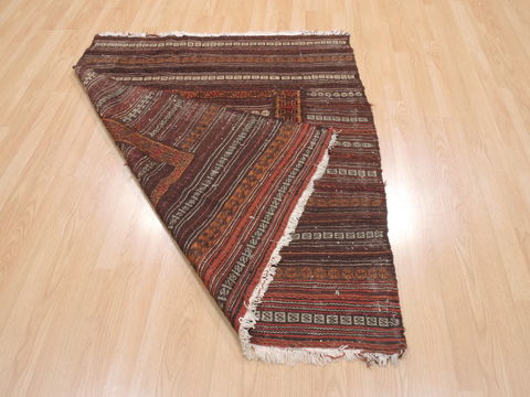 Kilim Brown Flat Woven 43 X 49 Area Rug 100-110678 Image 5