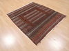 Kilim Brown Flat Woven 43 X 49  Area Rug 100-110678 Thumb 3