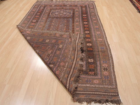 Kilim Brown Flat Woven 52 X 88 Area Rug 100-110681 Image 8