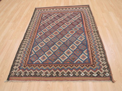 Kilim Blue Flat Woven 310 X 57 Area Rug 100-110682 Image 1